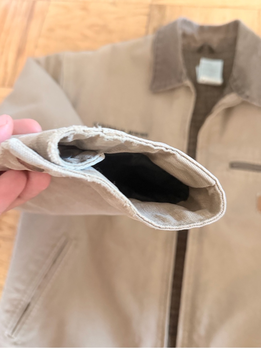 Carhartt Detroit J97 SDL Sandstone Work Jacket - Saddle Color - Picture 9 of 11